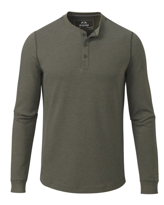 Canyon Waffle Henley | Ash Heather