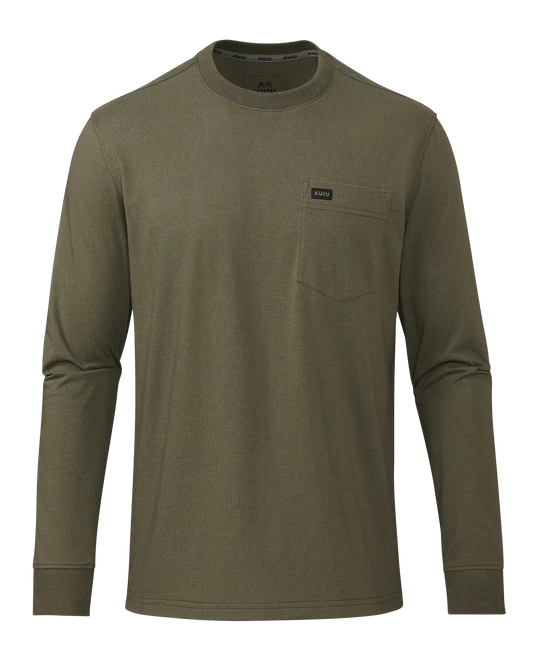 Workgrade LS Pocket Crew | Evergreen