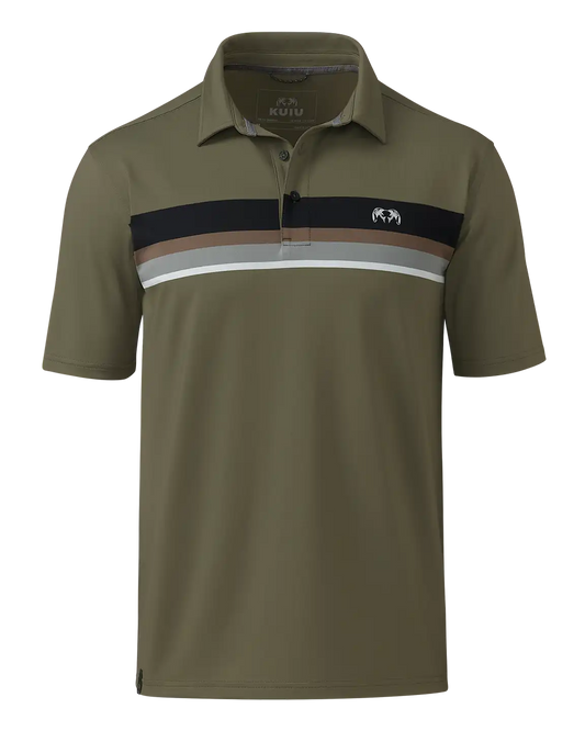KUIU Performance Polo Stripe | Evergreen Chest Stripe