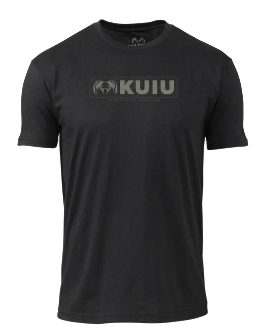 KUIU Topo Block Logo T-Shirt | Black