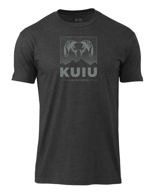 KUIU Topo Mountain T-Shirt | Charcoal
