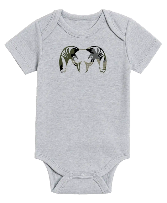 KUIU Verde Ram Baby One-Piece | Heather Grey