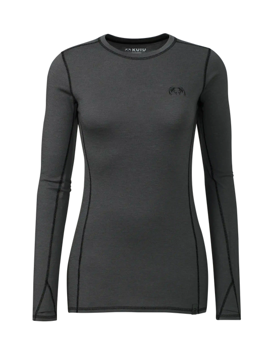 Women's ULTRA Merino 145 LS Crew | Gunmetal